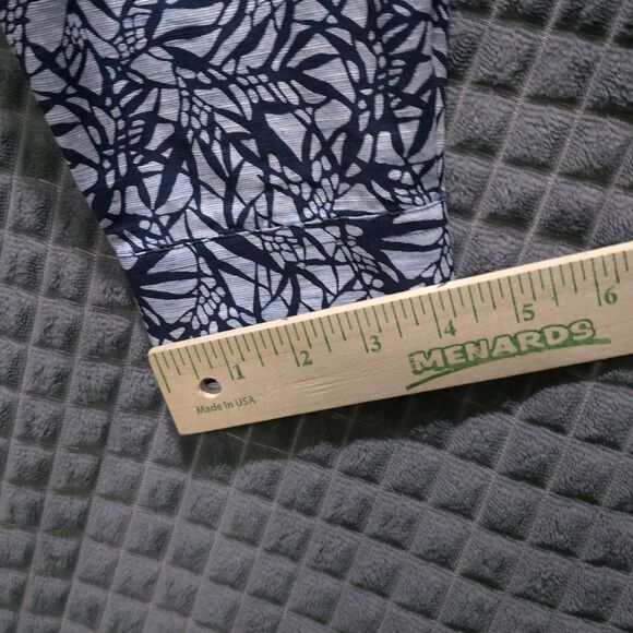 Button Long Sleeve Collared Shirt Mens Lg NWT Blue Tropical Lightweight Cotton - Picture 11 of 14